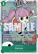 Perona OP12-034 V1 - Character Verde Super Rare - Near Mint - Legacy of the Master - Carta One Piece Card Game