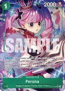 Perona OP12-034 V2 - Character Verde Alternate Art - Near Mint - Legacy of the Master - Carta One Piece Card Game