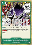 Demon Aura Nine Sword Style Asura Blades Drawn Dead Man's Game OP12-037 V1 - Event Verde Rare - Near Mint - Legacy of the Master - Carta One Piece Card Game