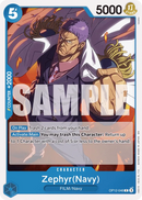 Zephyr(Navy) OP12-046 - Character Blu Common - Near Mint - Legacy of the Master - Carta One Piece Card Game