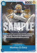Monkey.D.Garp OP12-056 V1 - Character Blu Super Rare - Near Mint - Legacy of the Master - Carta One Piece Card Game