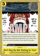 We'll Ring the Bell Waiting for You!! OP12-116 - Event Giallo Common - Near Mint - Legacy of the Master - Carta One Piece Card Game