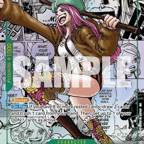 Jewelry Bonney OP12-118 V3 - Character Verde Manga Rare - Near Mint -