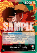 Monkey.D.Luffy OP13-001 V1 - Leader Rosso/Verde - Near Mint - Carrying on his Will - Carta One Piece Card Game