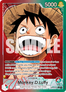 Monkey.D.Luffy OP13-001 V2 - Leader Rosso/Verde Alternate Art - Near Mint - Carrying on his Will - Carta One Piece Card Game