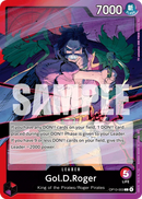 Gol.D.Roger OP13-003 V1 - Leader Rosso/Viola - Near Mint - Carrying on his Will - Carta One Piece Card Game