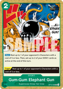 Gum-Gum Elephant Gun OP13-038 - Event Verde Uncommon - Near Mint - Carrying on his Will - Carta One Piece Card Game