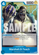 Marshall.D.Teach OP13-053 - Character Blu Common - Near Mint - Carrying on his Will - Carta One Piece Card Game