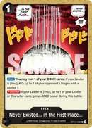 Never Existed... in the First Place... OP13-098 - Event Nero Uncommon - Near Mint - Carrying on his Will - Carta One Piece Card Game