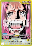 Jewelry Bonney OP13-100 V2 - Leader Giallo Alternate Art - Near Mint - Carrying on his Will - Carta One Piece Card Game