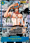 Portgas.D.Ace OP13-119 V5 - Character Blu Manga Rare - Near Mint - Carrying on his Will - Carta One Piece Card Game