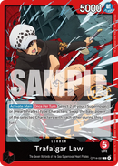 Trafalgar Law OP14-001 V1 - Leader Rosso - Near Mint - The Azure Sea's Seven - Carta One Piece Card Game