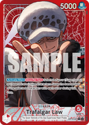 Trafalgar Law OP14-001 V2 - Leader Rosso Alternate Art - Near Mint - The Azure Sea's Seven - Carta One Piece Card Game