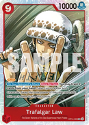 Trafalgar Law OP14-009 V1 - Character Rosso Super Rare - Near Mint - The Azure Sea's Seven - Carta One Piece Card Game