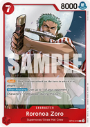 Roronoa Zoro OP14-015 V1 - Character Rosso Rare - Near Mint - The Azure Sea's Seven - Carta One Piece Card Game