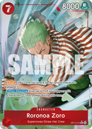 Roronoa Zoro OP14-015 V2 - Character Rosso Alternate Art - Near Mint - The Azure Sea's Seven - Carta One Piece Card Game