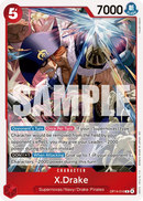 X.Drake OP14-016 - Character Rosso Rare - Near Mint - The Azure Sea's Seven - Carta One Piece Card Game