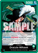 Dracule Mihawk OP14-020 V1 - Leader Verde - Near Mint - The Azure Sea's Seven - Carta One Piece Card Game