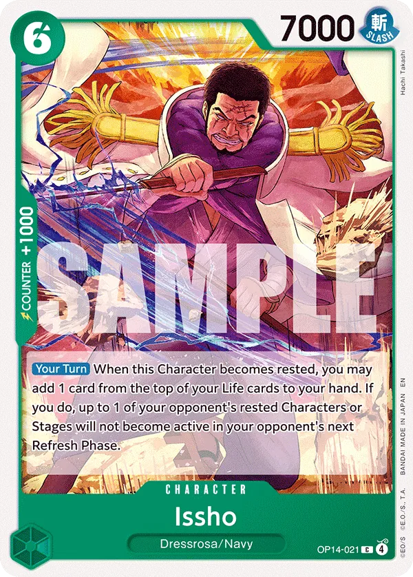 026Issho OP14-021 - Character Common - Near Mint - The Azure Sea's Sev