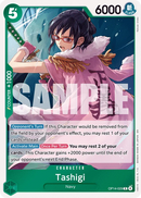 Tashigi OP14-029 - Character Rare - Near Mint - The Azure Sea's Seven - Carta One Piece Card Game