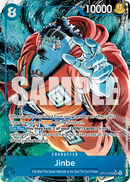 Jinbe OP14-049 V2 - Character Blu Alternate Art - Near Mint - The Azure Sea's Seven - Carta One Piece Card Game