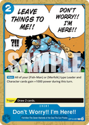 Don't Worry!! I'm Here!! OP14-057 - Event Blu Common - Near Mint - The Azure Sea's Seven - Carta One Piece Card Game