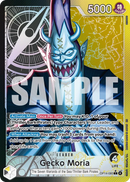 Gecko Moria OP14-080 V2 - Leader Nero/Giallo Alternate Art - Near Mint - The Azure Sea's Seven - Carta One Piece Card Game