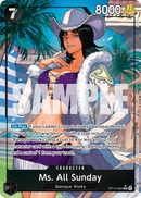 Ms. All Sunday OP14-084 V2 - Character Nero Alternate Art - Near Mint - The Azure Sea's Seven - Carta One Piece Card Game