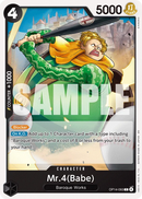 Mr.4(Babe) OP14-093 - Character Nero Common - Near Mint - The Azure Sea's Seven - Carta One Piece Card Game