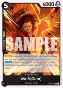 Mr.5(Gem) OP14-094 - Character Nero Uncommon - Near Mint - The Azure Sea's Seven - Carta One Piece Card Game