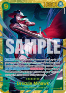 Dracule Mihawk OP14-119 V1 - Character Verde Secret Rare - Near Mint - The Azure Sea's Seven - Carta One Piece Card Game