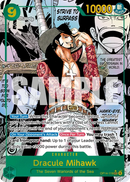 Dracule Mihawk OP14-119 V3 - Character Verde Manga Rare - Near Mint - The Azure Sea's Seven - Carta One Piece Card Game