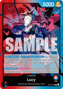 Lucy OP15-002 V1 - Leader Rosso/Blu - Near Mint - Adventure On Kami's Island - Carta One Piece Card Game