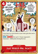 Just Watch Me, Ace!!! OP15-021 - Event Rosso Uncommon - Near Mint - Adventure On Kami's Island - Carta One Piece Card Game