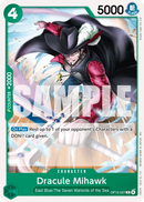 Dracule Mihawk OP15-027 - Character Verde Common - Near Mint - Adventure On Kami's Island - Carta One Piece Card Game