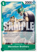Meowban Brothers OP15-028 - Character Verde Uncommon - Near Mint - Adventure On Kami's Island - Carta One Piece Card Game