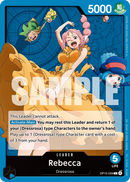 Rebecca OP15-039 V1 - Leader Blu - Near Mint - Adventure On Kami's Island - Carta One Piece Card Game