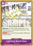 Lightning Beast Kiten OP15-076 - Event Viola Uncommon - Near Mint - Adventure On Kami's Island - Carta One Piece Card Game