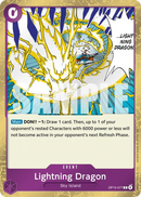 Lightning Dragon OP15-077 V1 - Event Viola Rare - Near Mint - Adventure On Kami's Island - Carta One Piece Card Game