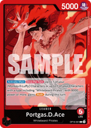 Portgas.D.Ace OP16-001 V1 - Leader - ENG - Near Mint - The Time of Battle - Carta One Piece Card Game