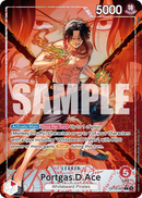 Portgas.D.Ace OP16-001 V2 - Alternate Art - ENG - Near Mint - The Time of Battle - Carta One Piece Card Game