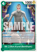 Mr.2.Bon.Kurei(Bentham) OP16-036 - Common - ENG - Near Mint - The Time of Battle - Carta One Piece Card Game
