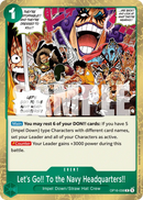 Let's Go!! To the Navy Headquarters!! OP16-038 - Rare - ENG - Near Mint - The Time of Battle - Carta One Piece Card Game