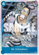 Mr.3(Galdino) OP16-056 V1 - Super Rare - ENG - Near Mint - The Time of Battle - Carta One Piece Card Game