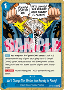 We'll Change This Mission from Sneaky to Flashy! OP16-059 - Uncommon - ENG - Near Mint - The Time of Battle - Carta One Piece Card Game