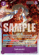 Sakazuki OP16-065 V1 - Super Rare - ENG - Near Mint - The Time of Battle - Carta One Piece Card Game