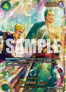 Roronoa Zoro PRB02-006 - Character Verde Special Rare - Near Mint - The Azure Sea's Seven - Carta One Piece Card Game