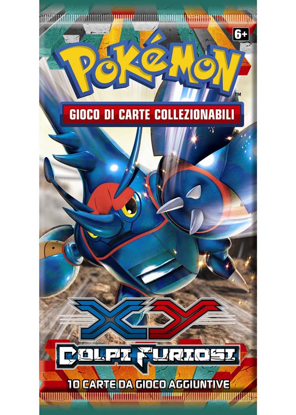 Bustina XY - Colpi Furiosi - Imperfezioni Estetiche - ITA - Artwork Casuale - 10 Carte POKEMON