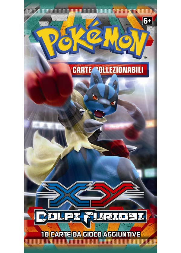 Bustina XY - Colpi Furiosi - Imperfezioni Estetiche - ITA - Artwork Casuale - 10 Carte POKEMON