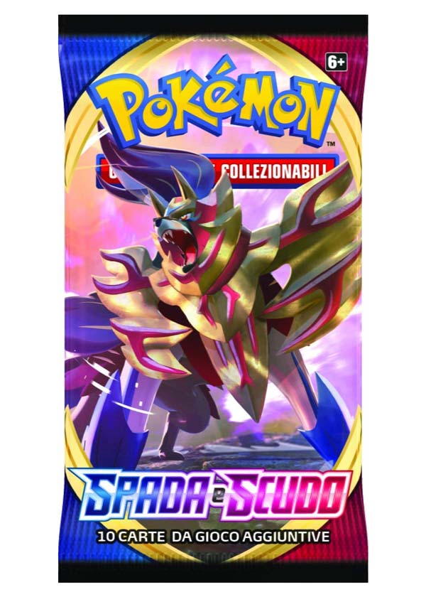 Bustina Spada e Scudo - ITA - Artwork Casuale - 10 Carte POKEMON